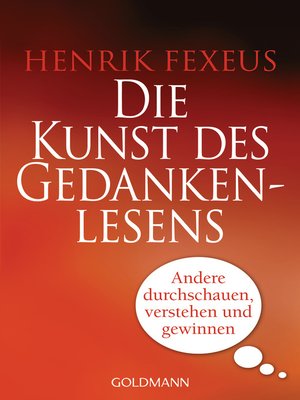 cover image of Die Kunst des Gedankenlesens